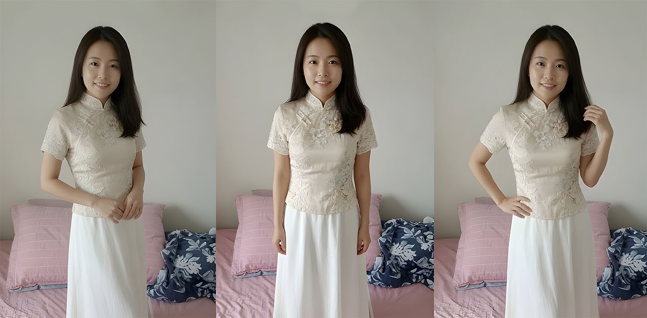 旗袍新娘 偷情视频 身穿婚服上演白丝美腿诱惑 被单男无套直搞骚穴 出轨实锤！